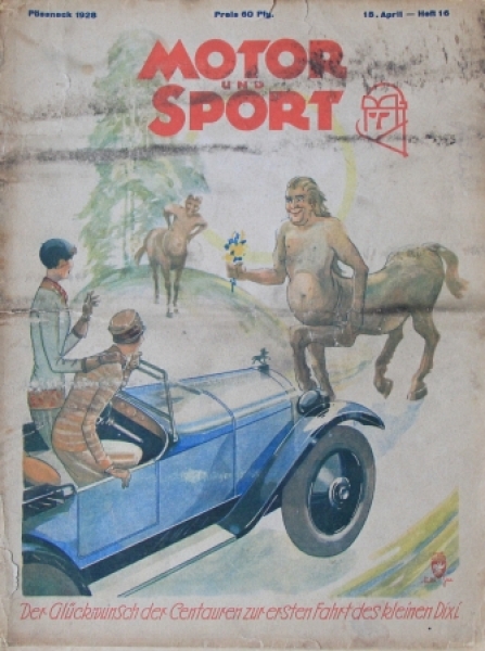 "Motor & Sport" Motor-Magazine Poessneck 1928 (4389)