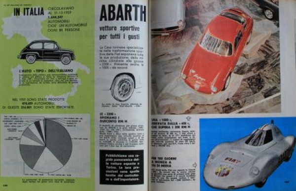 "Quattroruote" Automobile-Magazine Italy 1960 two issues (2712)