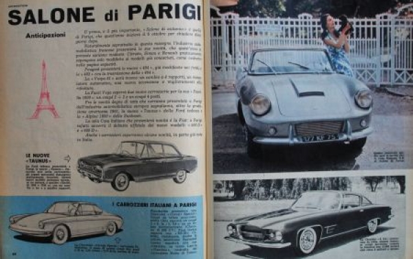 "Quattroruote" Automobile-Magazine Italy 1960 two issues (2717)