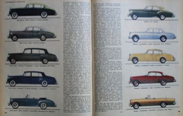 "Quattroruote" Automobil-Magazin Italien 1960 zwei Ausgaben (2717)