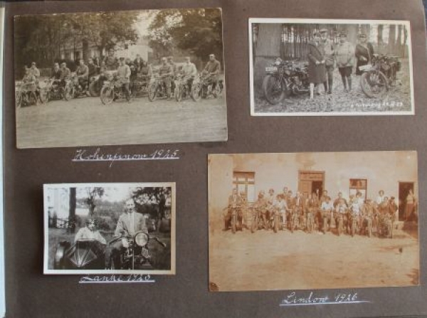 Motorrad-Rennsport 1925 Fotoalbum mit 110 Originalfotos (4420)