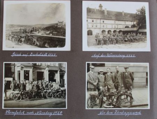 Motorbike-Racingsport 1925 Photoalbum with 110 original photos (4420)