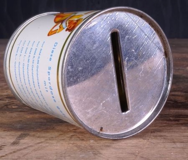 Veedol Motor Oil Piggybank 1962 "10-30 Motor-Oil" Oilcanfigure with Pin-up by Heinz Fehling (6254)
