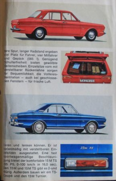 Ford Taunus 12 M Modelprogram 1966 Carbrochure (4409)