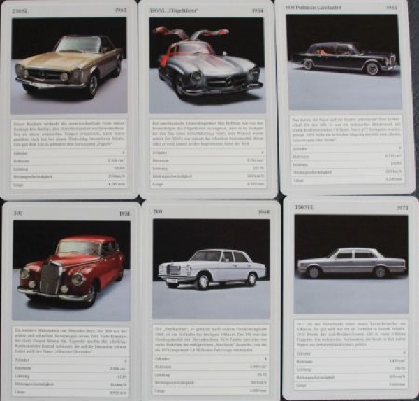 Mercedes-Benz Kartenspiel 2001 "Sternstunden" in original Metallbox (4421)