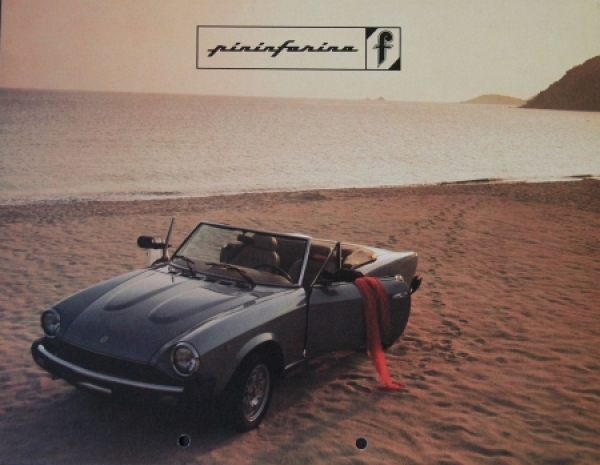 Fiat 124 Pininfarina Spidereuropa 1982 Carbrochure (4436)