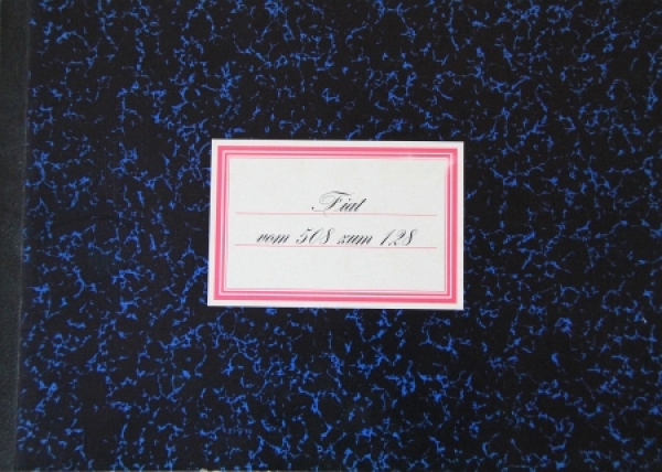 Fiat Modelprogram 1969 "Vom 508 zum 128" Carbrochure (4440)