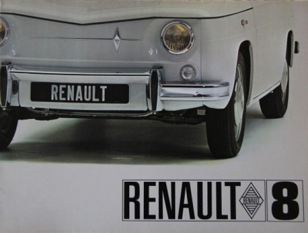 Renault 8 Modelprogram 1962 Carbrochure (4449)