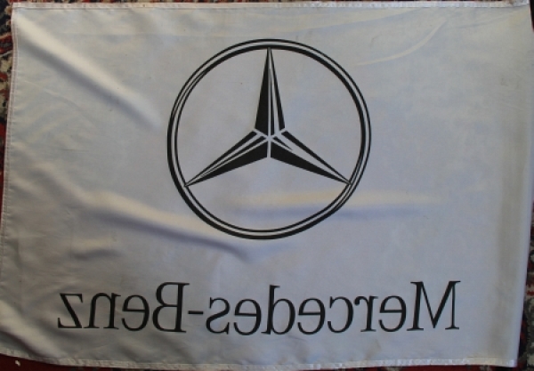 Mercedes-Benz Fahne 1985 Händlerflagge aus Seide (4484)