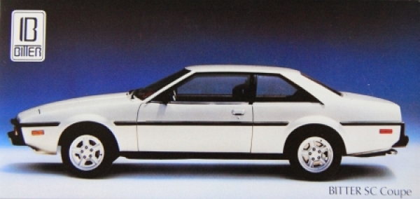 Bitter Opel SC Coupe Cabriolet Modellprogramm 1985 Automobilprospekt (4570)