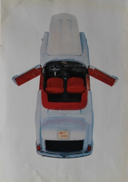 Alfa Romeo 2000 Spider Modelprogram 1960 Carbrochure (4575)