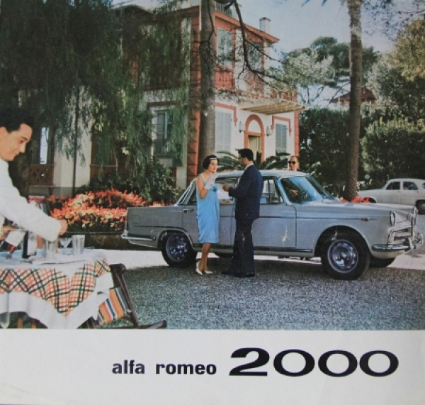 Alfa Romeo 2000 Berlina Monoscocca 1959 Carbrochure (4582)