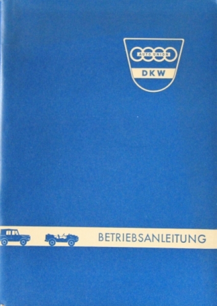 DKW Munga Auto-Union All-Terrain Vehicle 1959 Owner Manual (4606)