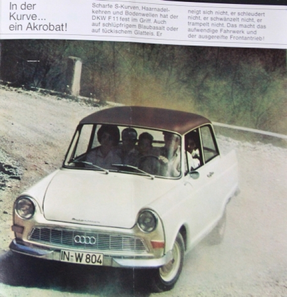 DKW F11 Modelprogram 1963 "Der große Junior" Carbrochure (4622)