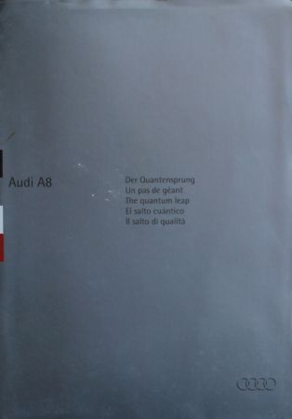 Audi A8 Modelprogram 1993 "Der Quantensprung" Carbrochure-Map (2964)