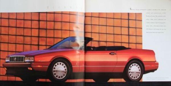 Cadillac Allante Seville Eldorado Modelprogram 1993 Carbrochure (2961)