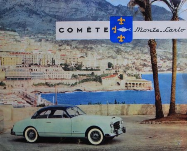 Ford Comete Monte Carlo Modelprogram 1953 Carbrochure (2793)