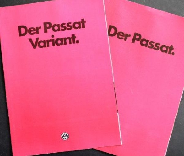 Volkswagen Passat Variant Modelprogram 1980 two Carbrochures (2936)