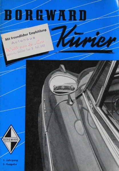 "Borgward Kurier" Factorymagazine 1957 (4713)