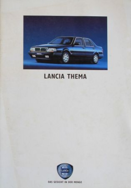 Lancia Thema Modelprogram 1992 Carbrochure (2891)