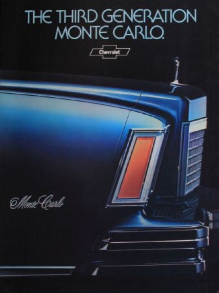 Chevrolet Monte Carlo Modelprogram 1977 "The third Generation"  Carbrochure (2889)
