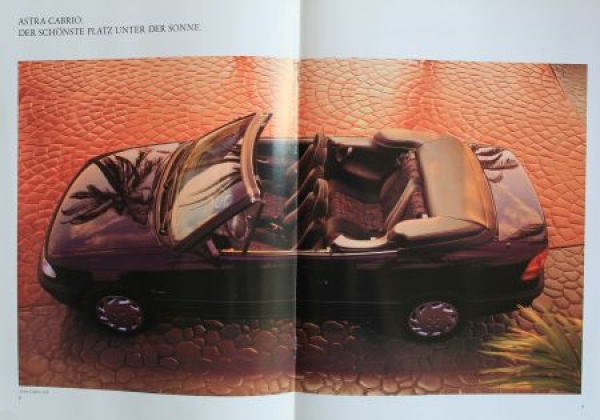Opel Astra Cabrio Modelprogram 1993 Carbrochure (2868)