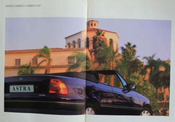 Opel Astra Cabrio Modelprogram 1993 Carbrochure (2868)