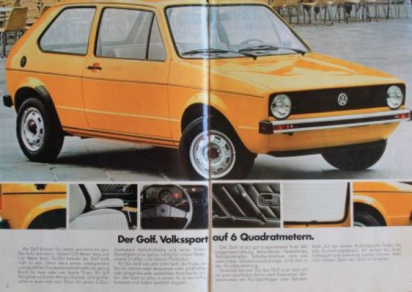 Volkswagen Rabbit Modelprogram 1976 Carbrochure (2831)