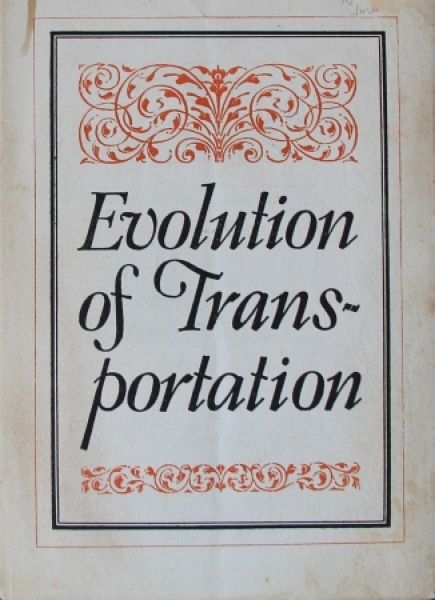 Ford  T Modelprogram 1925 "Evolution of Transportation" Carbrochure (4860)