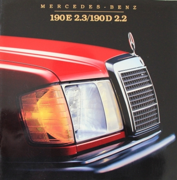 Mercedes-Benz 190 E 2.3 Modelprogram 1984 Carbrochure (4862)