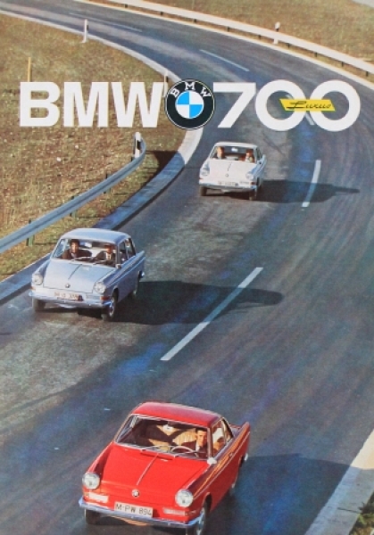 BMW 700 Luxus Modelprogram 1961 Carbrochure (4865)