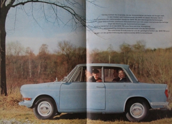 BMW 700 Luxus Modelprogram 1961 Carbrochure (4865)