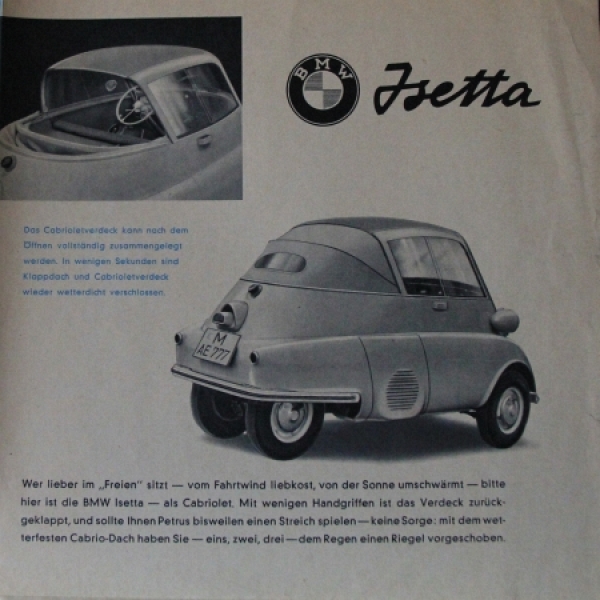 BMW Isetta Modelprogram 1957 Carbrichure (4872)