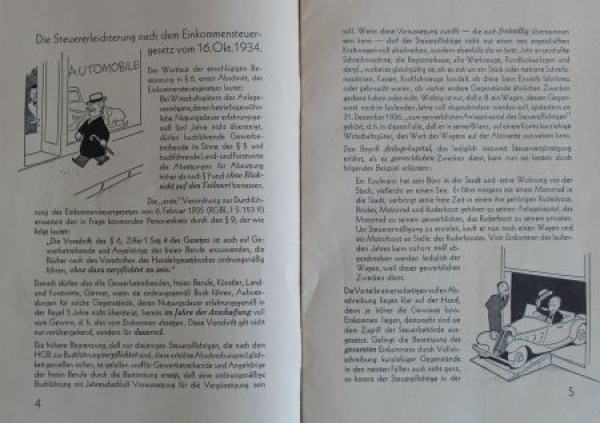 Auto-Union Modelprogram 1936 "Der Steuerberater" Carbrochure (1006)