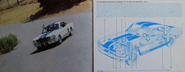 Shelby Ford Mustang G.T. 350 Modelprogram 1966 Carbrochure (3013)