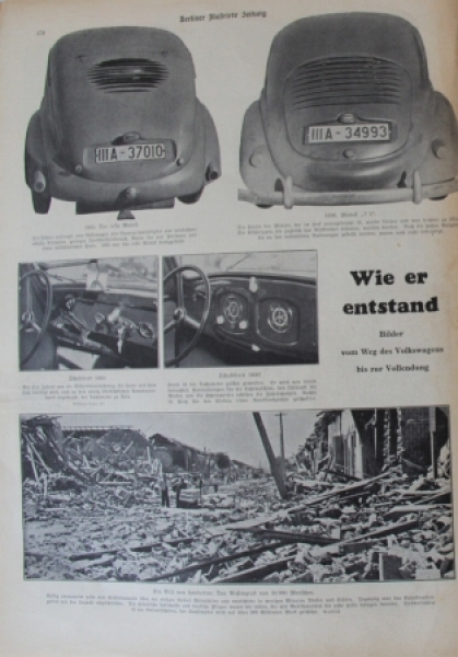 Volkswagen "Berliner Illustrierte" 1939 Magazin mit VW-KdF Bericht (8118)