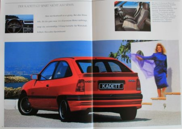 Opel Kadett Modelprogram 1987 Carbrochure (4507)