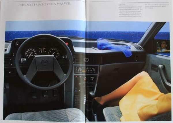 Opel Kadett Modelprogram 1987 Carbrochure (4507)
