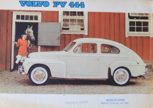 Volvo 444 Modelprogram 1958 Carbrochure (4908)