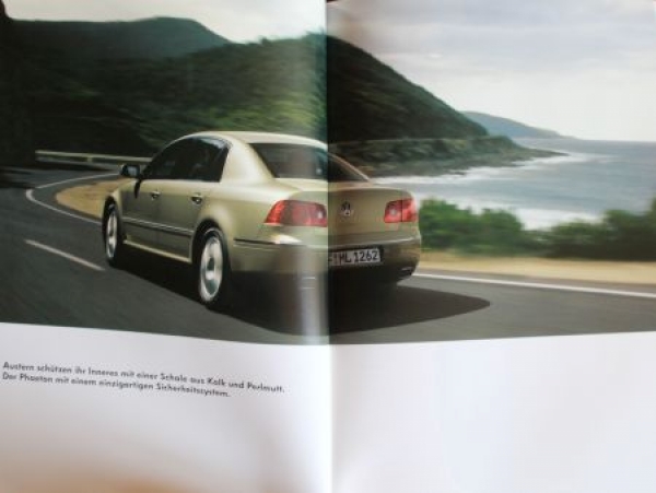 Volkswagen Phaeton Modelprogram 2005 Carbrochure (4502)