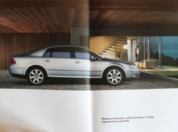 Volkswagen Phaeton Modelprogram 2005 Carbrochure (4502)
