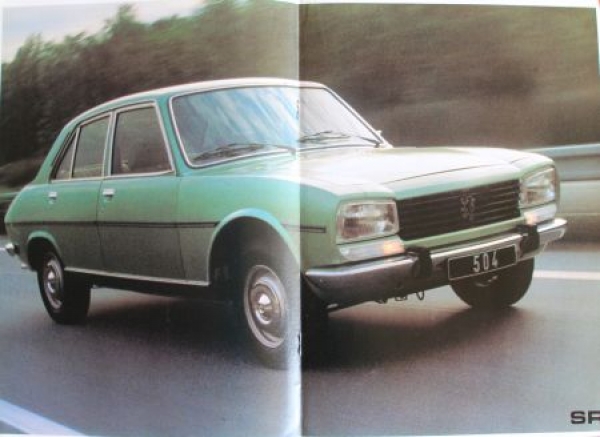 Peugeot 504 Modelprogram 1980 Carbrochure (4898)