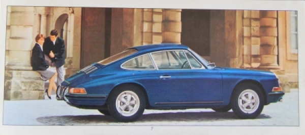 Porsche 911 Modellprogramm 1965 Automobilprospekt (7223)