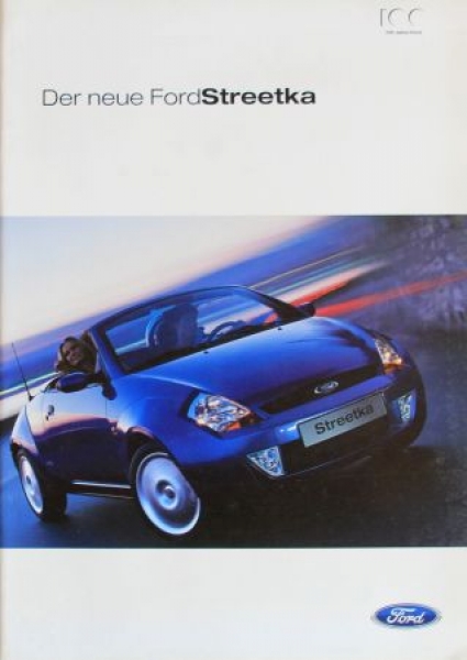 Ford Streetka Modelprogram 2003 "Der neue Ford" Carbrochure (4890)