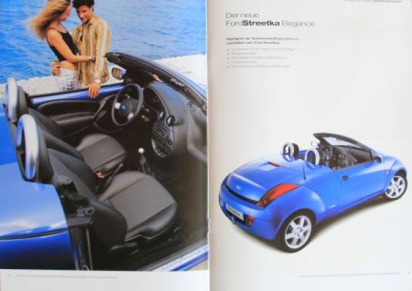 Ford Streetka Modelprogram 2003 "Der neue Ford" Carbrochure (4890)