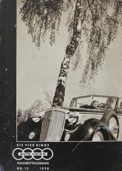 Auto-Union "Die vier Ringe" Factory-Magazine 1938 (4957)