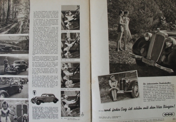 Auto-Union "Die vier Ringe" Factory-Magazine 1938 (4957)