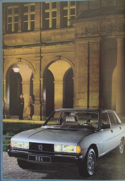 Peugeot 604 Modelprogram 1982 Carbrochure (4969)