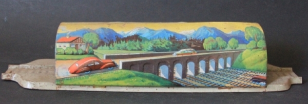 Technofix Car-Tunel-Viadukt 1939 Tinmodel with railroad (4986)