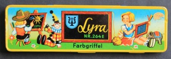 Lyra Colorpencil 1935 six pencils in original tinbox (2765)